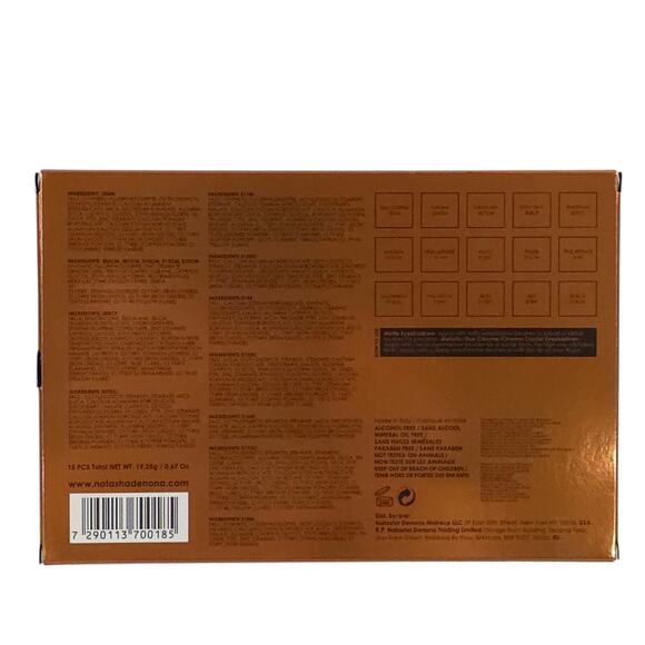 Natasha Denona Bronze Eyeshadow Palette Matte Metallic Duo Chrome NEW - Picture 3 of 5